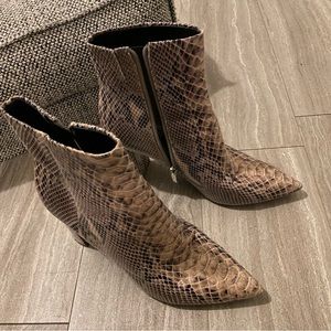 Snakeskin Marc Fisher Ankle Boot